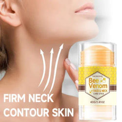  Bee Venom Face & Neck Care Stick Deep Hydrating Facial Care Moisturizing Cream Suitable for Dry Neck Skin Repair