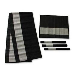 Java Minimalist,'Natural Fiber Table Runner and Placemats (Set for 4)'