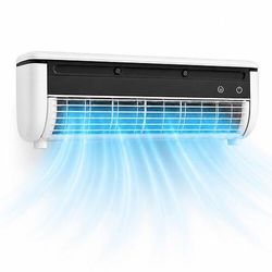 Raffrescatore evaporativo a parete, ventilatore personale con nebulizzatore di ghiaccio per cucinare, ventilatore di raffreddamento salvaspazio con umidificatore per casa e ufficio, funzionamento