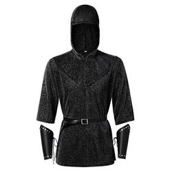 Retrò Vintage Medievale Rinascimento Armatura Camicia Tunica Cavaliere Crociato Cavaliere Celtico Costume Per uomo Vichingo Halloween Carnevale Mascherata Performance Palcoscenico Fiera Rinascimentale