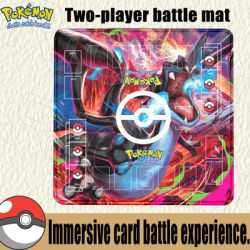 Tapis de bureau pour cartes de jeu Pokemon, accessoires pour cartes de jeu doubles, tapis de combat Sylveon Charizard PTCG, tapis de souris Anime, tapis de table 60x60cm