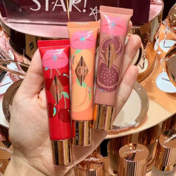 Fashion Charlotte Tilbury Fruit Jelly Lip Gloss Cherry Pink Watermelon Strawberry Vanilla Pure Peach Nourishment Lip Balm Makeup