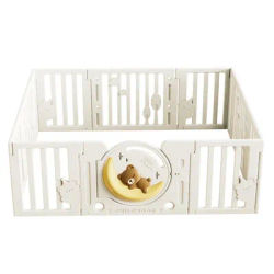 New Children's Playpen Baby Indoor Simple Bear Playground Baby Crawling Safe and Stable Toddler Fence