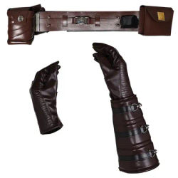 Fantasia Knight Anakin Gloves Waistbelt Movie Space Battle Cosplay Disfraz Costume Accessories Men Male Halloween Carnival Props