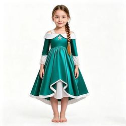 Videogioco dell'idraulico Principessa Principessa Galattica Principessa Stellare Principessa delle Stelle Vestito Costume di fantasia Retrò Vintage Anni '80 for Ragazze Bambini Halloween Carnevale