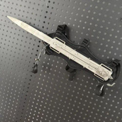 Black Flag Metal Hidden Blade Prop, 2-Stage Cord-Controlled Model for Cosplay, Birthday and Holiday Gifts