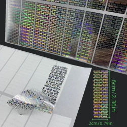 112pcs/240pcs Holographic Labels Tamper Evident Sealing Void Security Stickers for Gift box Shipping Box Commercial Package