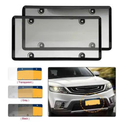 6.3'' Clear Reflective Anti Speed Red Light Toll Camera Stopper License Plate Frame Plate Cover Protective Photos Anti License