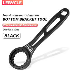 LEBYCLE 4-in-1 Aluminum BB Tool 39/40.5/44/46mm Multi-Function Bottom Bracket Wrench for Road/MTB Bicycle Maintenance Accessorie