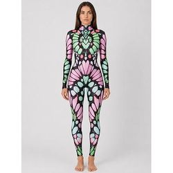 Tuta Intera Body Costume tutina Grafico Farfalla Stampa Rave Per donna Costume per Festival Musicale Feste Discoteca Halloween Carnevale Bambini Adulti
