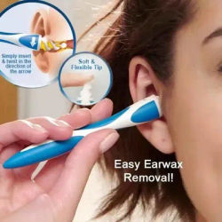Portable Ear Wax Remover Tool Ear Cleaner With Soft Silicone 16 Replacement Tips Simply To Grab Extract Earwax