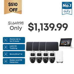 eufyCam S4 4-Cam Kit + eufy Smart Display E10 bundle