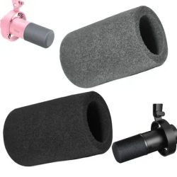 1 pièces de remplacement micro pare-brise couverture flocée éponge mousse coupe-vent Pop filtre couverture pour FIFINE Amplitank K688