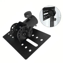 Trépied rotatif à montage métallique de 35mm, adaptateur de support de haut-parleur DJ, capuchon supérieur, support de trépied de micro en métal, Base de montage, pièces de poteau de trépied