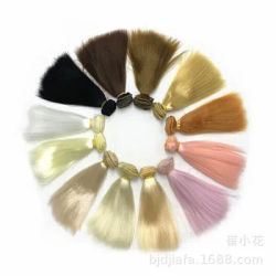 1 Piece 15cm 20cm 25cm Mohair Like Straight Hair Wig for BJD / SD Baby Milk Soft Silk