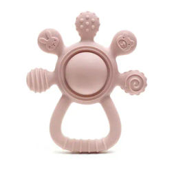 2025 new Teething Silicone Palm Rattle Teether bunny - Safe Baby Chew Toys for Soothing Sore Gums