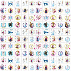 20PCS/Set Disney Frozen Princess Tattoo Stickers Waterproof Cute Sticker Funny Kids Girls Christmas Birthday Gift Reward Toy