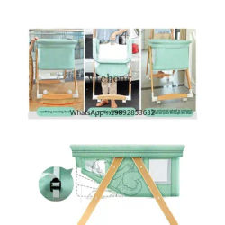 ZZ Baby Bed Movable Multifunctional Portable Folding Stitching Bed Baby Cradle Bed