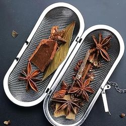 2 infusori da tè grandi in acciaio inox 304, adatti per foglie di tè sfuse e spezie, filtri a maglia ultrafine, doppio uso per cucinare e preparare, perfettamente compatibili con vari tipi di tè come