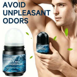 GSWP Men's Roll-On Deodorant,With a refreshing scent, it helps eliminate body odor and prevents awkward moments.50g/100g