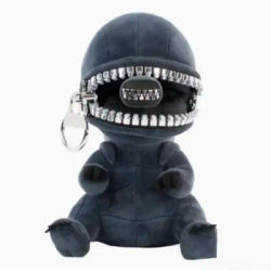 Alien Xenomorph Shaped Zipper Mouth Plush Doll Kawaii Plush Pillows Stuffed Toy Cartoon Decor Trendy Toys Birthday Present