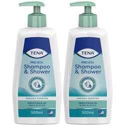 Shampoo & Shower, combinazione di bagnoschiuma e shampoo 2x500 ml
