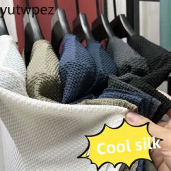 Outdoor Hiking Running Summer Ice Silk High-End T Shirts Cycling Camping Men's Breathable Fashion T-Shirt Brand Clothes 6XL