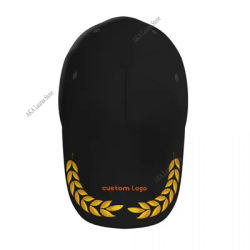 Casquette de baseball avec logo imprimé personnalisé pour hommes et femmes, chapeau de soleil avec motif d'épis de blé, casquettes militaires unisexes, chapeau de papa