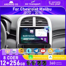 Autoradio multimédia lecteur vidéo GPS Navigation stéréo pour Chevrolet Malibu 2012 - 2015 Android 16 Auto Carplay Bluetooth WIFI