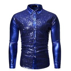 Disco Anni '80 Blusa / Camicia Disco Costume Per uomo Costume di Carnevale Mascherata Feste Addio al Nubilato Parata dell'Orgoglio Adulti Blusa