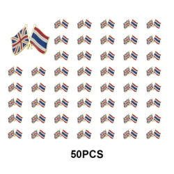 1-3-5-10-50-100pcs United Kingdom Thail& Badge Brooch Natinal Lapel Pins Flag Lapel Pins Country Flag Badge