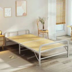 summer Comfortable Folding bed Bamboo Simple save space Single bed 1 person afternoon nap кровать двуспальная bedroom furniture
