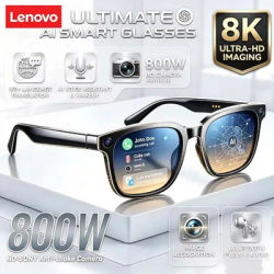 Lunettes Intelligentes IA avec Caméra HD 8K, Lumière LED, Traduction, Enregistrement Vidéo de Réunions, Lunettes de Soleil Sportives d'Extérieur, Nouveauté 2026