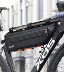 ESLNF Cycling Top Tube Bag For Bikes Large Capacity Stable Fix Durable Waterproof Inner Pockets For Tools Phones
