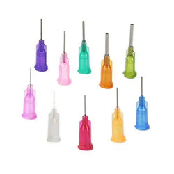 50pcs 1/2" Industrial Liquid Dispenser Blunt Tip Needles for Adhesive Glue Syringe Dispensing, 14-30G