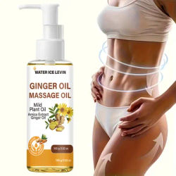 Natural Ginger Arnica Massage Oil, Hydrating Firming Plant-Based Body Care Essential Oil