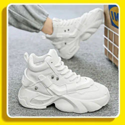Chaussures pour hommes, baskets plateforme de haute qualité, chaussures de sport en cuir tendance, chaussures décontractées à semelle épaisse