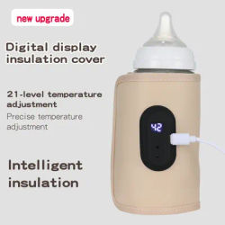 Baby Milk Warmer Baby Nursing Bottle Heater, Portable USB Bottle Warmer for Car Outdoor Travel Accessories Outdoor Portable