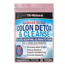 30 Patches Colon Cleanser and Detox Transdermal Patches with Probiotic Fiber for Constipation Relief and Bloating Support