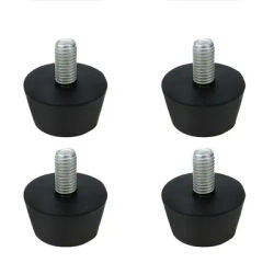 4Pcs Rubber Adjustable Feet Pad With Screw Table Chair Balck Leveling Foot Pad Furniture Leg Anti-shock Protecti