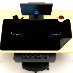 Tapis de Gamer noir tapis de bureau de voiture Xxxl 1200x600 accessoires de jeu de bureau tapis de Table tapis de vitesse tapis antidérapant tapis de souris 1000x600