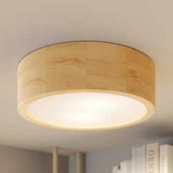 Plafoniera soffitto Cleo TEMAR LIGHTING, dimmerabile, Legno chiaro, Soggiorno / Sala da pranzo, Moderno, Plafoniera