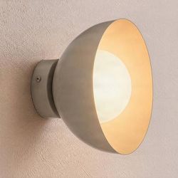 Applique da parete Bibi K1 EMIBIG LIGHTING, dimmerabile, Alluminio / Grigio / Zincato, Soggiorno / Sala da pranzo, Vetro, Moderno, Applique