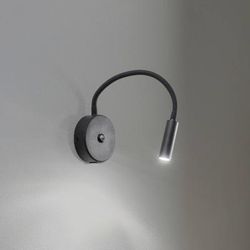Applique da parete Lagos USB TK Lighting, Nero, Camera da letto, Metallo, Moderno, Applique