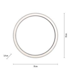PURE Plafoniera a LED Lines Round, dimmerabile, Nero, Soggiorno / Sala da pranzo, Alluminio, Moderno, Plafoniera LED
