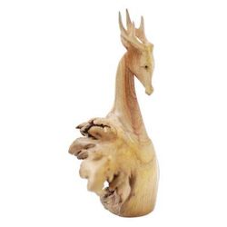 Menjangan,'Hand Carved Benalu Wood Deer Statuette'