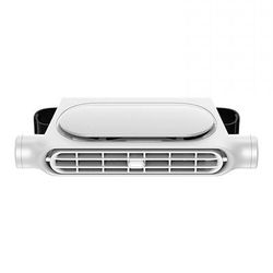 Ventilatore portatile per poggiatesta auto, ventilatore di raffreddamento con batteria ricaricabile da 3000 mAh e 3 velocità regolabili, ventilatore per la circolazione dell'aria dei sedili posteriori