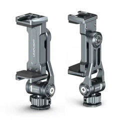 Adaptateur de trépied pour moniteur avec support de téléphone à griffe porte-accessoire en aluminium 2025, double griffe porte-accessoire pour iPhone, Samsung, appareil photo reflex numérique,