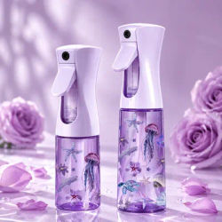 Lavender Ocean Continuous Mist Spray Bottle 200/300ML Refillable Fine Mist Water Sprayer for Hair Face Plants Home