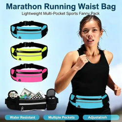 Unisex Outdoor Sports Waist Bag for Marathon Fitness Running Close-Fitting Cycling Mobile Phone Holder